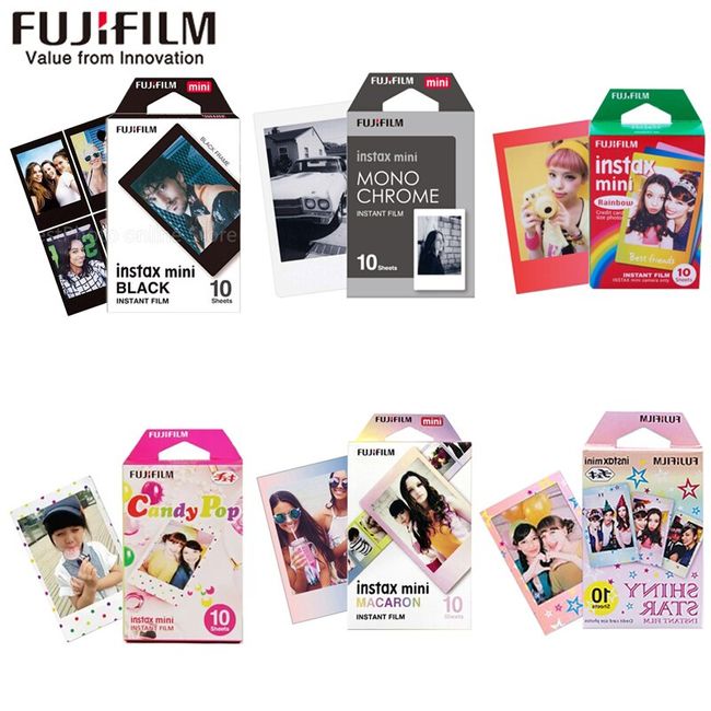 FUJIFILM Instax Mini film instantané, Candy Pop, 10 feuilles