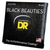 DR Strings Electric Guitar Strings, Black Beauties - Black Coated, 10-46