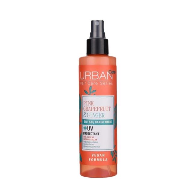 URBAN Care Pink Grapefruit & Ginger İnce Telli Saçlara Özel Dolgunlaştırıcı Sıvı Saç Bakım Kremi 200 ml- Vegan