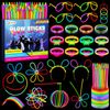 326Pcs Glow Sticks Bulk Party Supplies, 150 Glowsticks for Kids/Adults Festival with 176 Connectors, Glow In Dark Party Supplies for Earring Glasses Bracelet Necklace, 12 Hours Non Stop Glow All Night