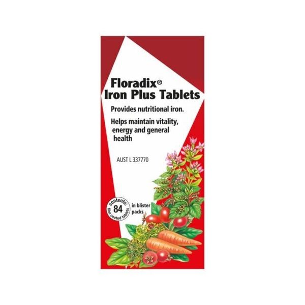 Floradix Iron and vitamin tablets 84 tablets