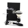 Wet Shaving Set for Men Triple Edge Razor and Badger Brush