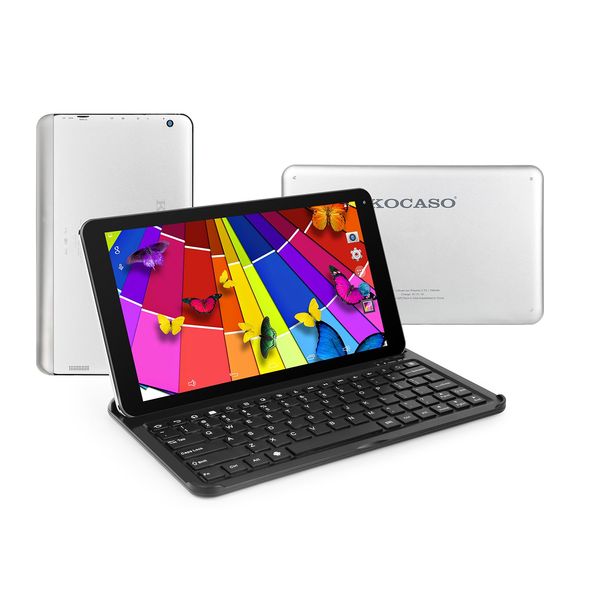 Ultra-portable Wireless Keyboard with Built-in Stand for  MX1080 and  EX1080 in Silver - Silver