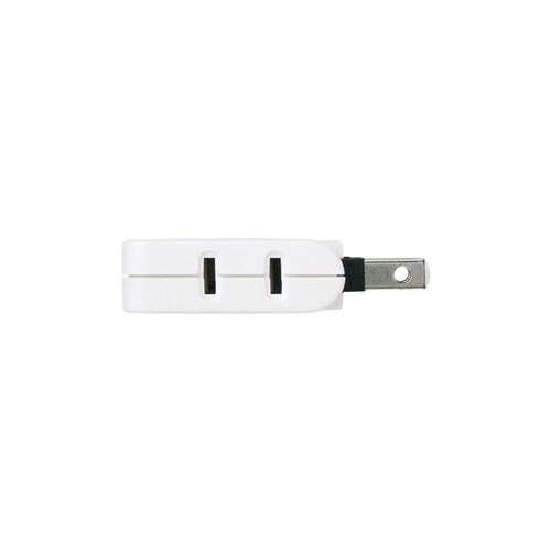 BUFFALO BSTAPD02WH Triple Power Strip with Lightning Surge Protection, White