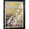 Batman Comic Cover Foil Print (Gold) (A4 White Frame)