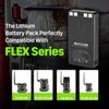 2 Pack Rechargeable LIT-22 Battery Compatible For Trail Camera Flex-M Flex G-36