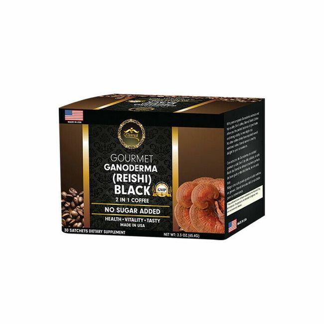 Eternal Gourmet Ganoderma  Reishi Black 2 in 1 Coffee )FREE SHIPPING.