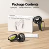 AMZDM Upgraded Controller Grips for Meta Quest 2 VR Oculus Touch Controllers Protector with Joystick Covers 1Pair Black & Green
