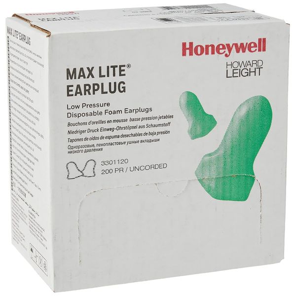 Howard Leight by Honeywell 3301120 Max Lite Disposable Earplugs