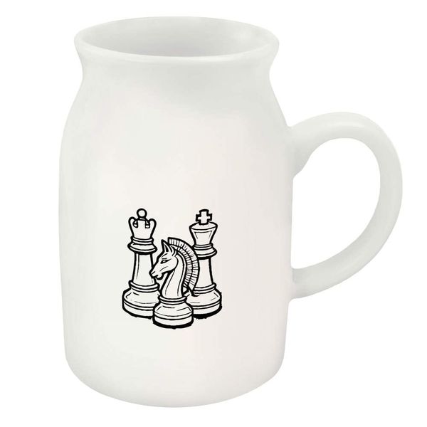 300ml 'Chess Pieces' Ceramic Milk Jug (MJ00014571)