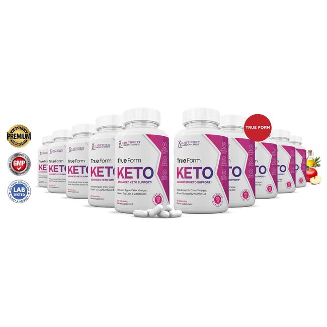 True Form Keto ACV Pills 1275 MG Stronger Than Gummies Keto Support 10 Bottles