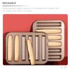Hemoton Madeleine Pan Cast Iron Rectangle Muffin Pan Biscuits Small Eclair Cake Cookie Breadstick Cornstick Biscotti Cornbread Stick Moulds
