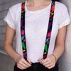 Buckle-Down Men's Buckle-down - Dinosaurs Suspenders, Multicolor, One Size UK