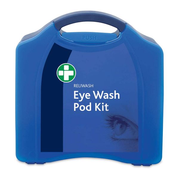 Reliance Medical Premium Eye Wash Dispenser First Aid Kit, Contains Eye Wash for Home, Workplace, Travel