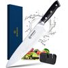Brewin Kitchen Knife with Sharpener Razor Sharp 8 Inch Chef -B9