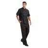 TopTie 2 Pack Unisex Short Sleeve Chef Coat Jacket, Black