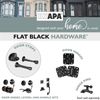 12 Pack Hinge Pin Black Door Stops -Heavy Duty Adjustable Door Stopper