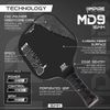 raw carbon fiber pickleball paddle