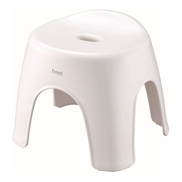 Asbel A5302 Bath Chair, Breathable, Emil Easy to Seat, 11.0 inches (28 cm), White, Hygienic