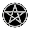 Pentacle Plastic Auto Emblem - [Silver][2 1/2'' x 2 1/2'']