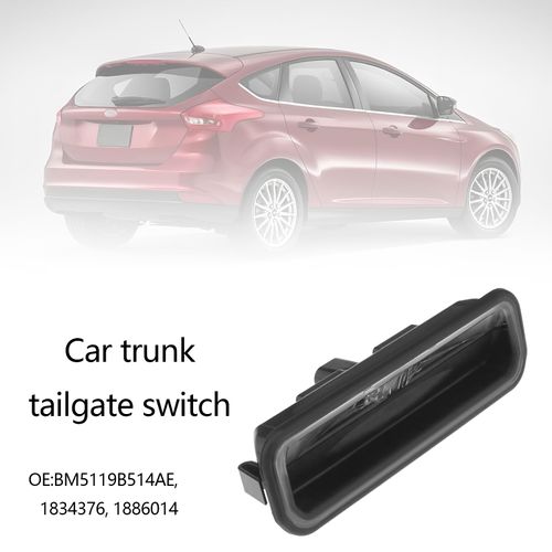 YINETTECH Car Tailgate Release Opener Switch Rear Boot Lid Switch BM5119B514AE 1834376 Compatible with Ford Focus MK3 B-Max Car Tailgate Handle Switch Rear Door Lock Switch