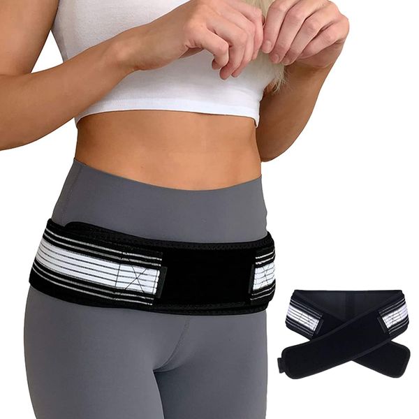 LIANRISES Sacroiliac Support Belt Lower Back Support for Women Back Support Belt for Women Hip Support for Women and Men Adjustable