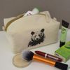 'Bear Portrait' Canvas Wash Bag/Makeup Case (CS00042944)