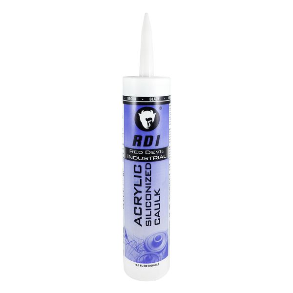 Red Devil 08466I RD Pro Construction Grade Siliconized Acrylic Sealant, 10.1 oz, Black