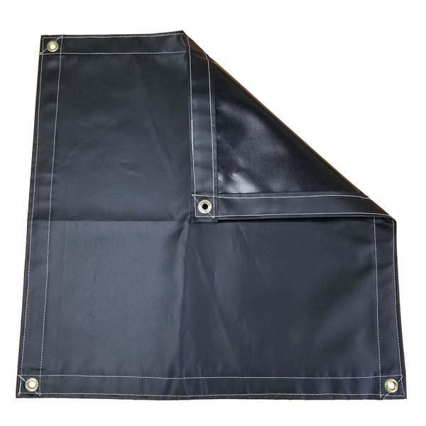 10 Ft. x 12 Ft. Black Vinyl Tarp - 10 OZ.