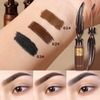 Waterproof Eyebrow Gel for Long Lasting,Unique Feather Design Tinted Eyebrow Mascara,Soft Textured Natural Daily Look Eyebrow Makeup,Brow Tattoo Longwear Vegan and Cruelty-Free (Light Brown)
