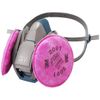 3M Quick Latch Half Face Respirator Mask & 2- 2091 P100 Particulate Filter LARGE