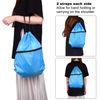 KUUQA 16Pcs Drawstring Backpack with Zipper Pocket Cinch Sack Bulk String Bags