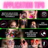 Pink holographic eye makeup stickers