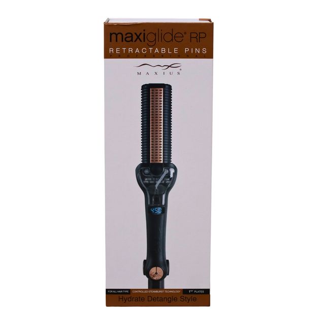 Maxius Maxiglide RP Retractable Pins Steamburst Professional Hair Straightner