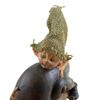 Unbekannt Pixie - Kobold - SCHIEBT Schnecke - Droll - ZWERG - GNOM - DEKO - Figur