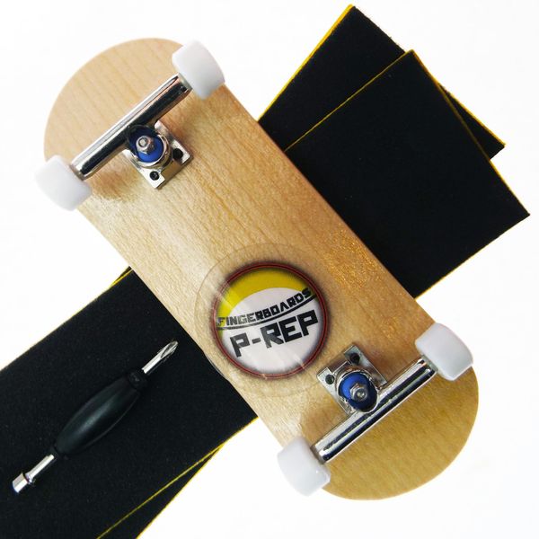 P-REP V2 PRO Performance Complete Wooden Fingerboard with Urethane Wheels - Maple 32mm