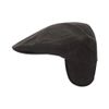 WALKER AND HAWKES - Wax Edmond Flat Cap w/Foldable Ear Flaps - Brown - Large (59cm)