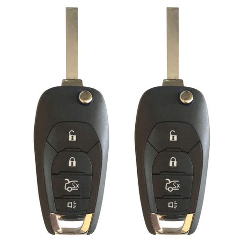 New Keyless Entry Flip Remote Car Key Fob for 2016 2017 2018 Chevrolet Cruze LXP-T003;by AUTO KEY MAX (PAIR)