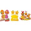 Springboard Easter Activity Pack - Pre-Cut Easter Activities for Children with Coloured Card and Fabrics to Make Tactile Rabbit, Chick & Egg Shapes and Develop Creativity - 30 Pack