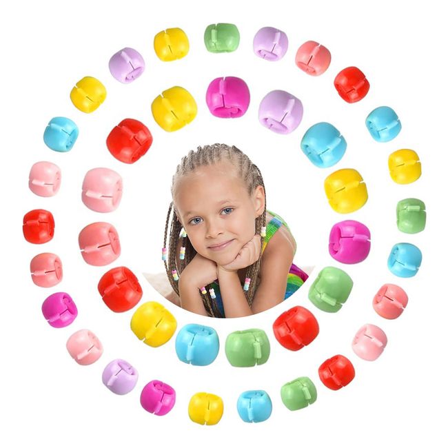 Mini Haar Klammer,Mini-Perlen Haarkralle Bunt Mini Haarclips Perlenclips,Mini Haarklammer Clips Bunte Perle Haarspange,Rund Haarclips Regenbogen Clip für Kinder Mädchen Frauen,100 Stück