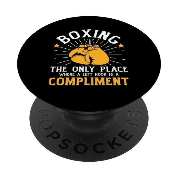 Shadow Boxing Punching Kickboxing Bag Gloves Boxer Fighting PopSockets Standard PopGrip