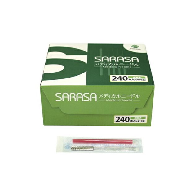 Pharos SARASA Medical Needle 2 Sun No. 8 (0.30mm) 60MM (240 pieces) Acupuncture Needle