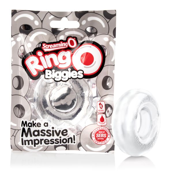 Screaming O Ringo Biggies Colossal Cock Ring, Clear