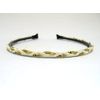 Headband, Suede & Chain Braid (WL-2352), White