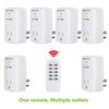 BN-LINK Indoor Wireless Remote Control Outlet Plug in with 2 Remotes +5 Sockets