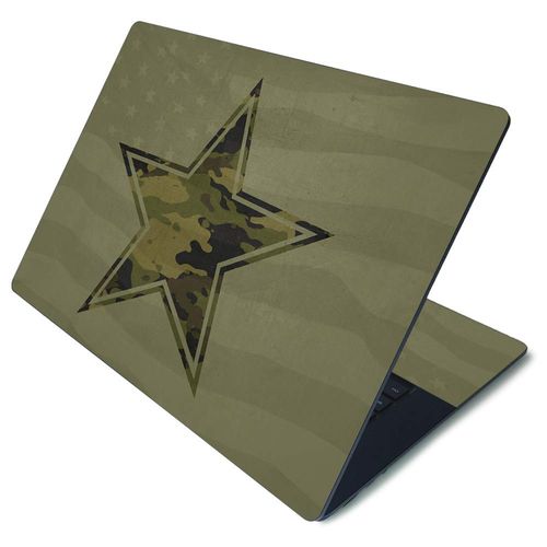 MightySkins Skin for Microsoft Surface Laptop 3 15" - Army Star | Protective, Durable, and Unique Vinyl Decal wrap Cover | Easy to Apply, Remove, and Change Styles | Made in The USA