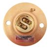 ElekTek Lamp Holder Fixed Batten BC B22 with Shade Ring - Bronze