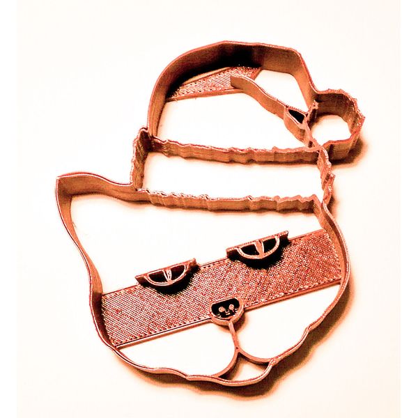 SANTA CAT KITTY WEARING HAT CHRISTMAS PET HOLIDAY SEASON COOKIE CUTTER USA PR938