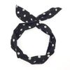 Lurrose 6pcs Twist Bow Wired Headbands Scarf Wrap Wire Hairband Hair Accessory for Women Girls (Random colours)