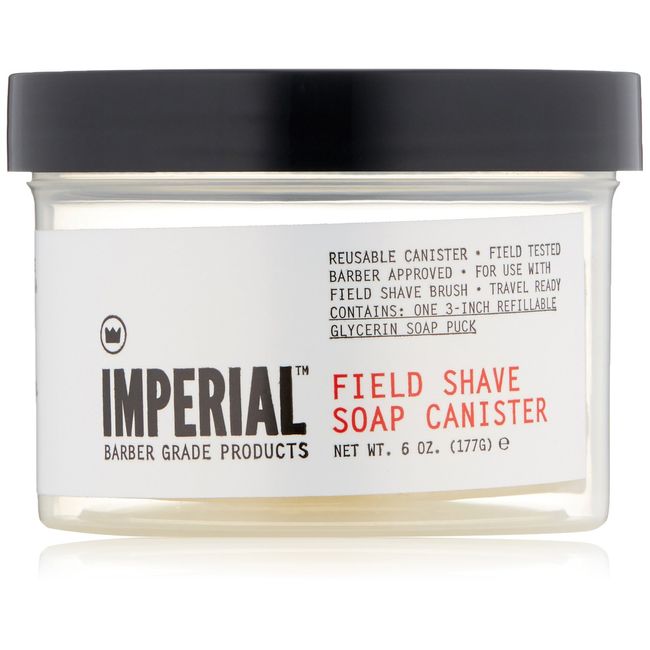 Imperial Barber Field Shave Soap Canister, 6.2 oz